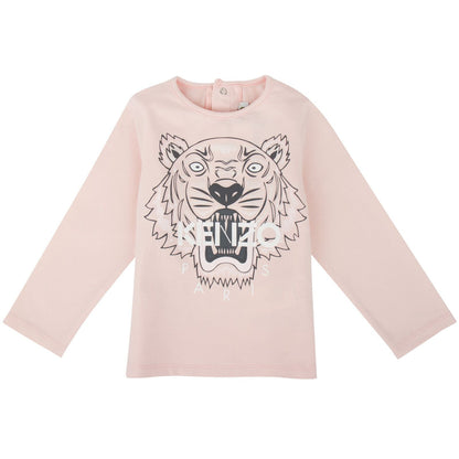 Baby Red Tiger Printed Cotton T-Shirt