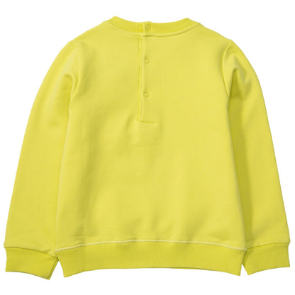 Baby Boys Lime Green Monster Embroidered Sweatshirt