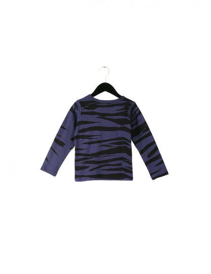 Tiger Dk Blue Stripes Long Sleeve T-Shirt