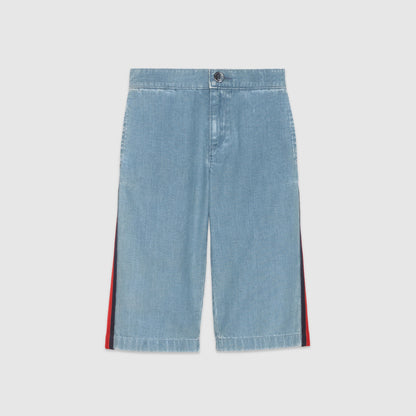 Girls Light Blue Denim Trousers