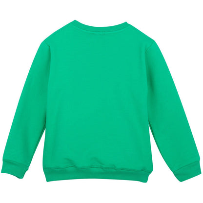 Boys Green Tiger Embroidered Sweatshirt