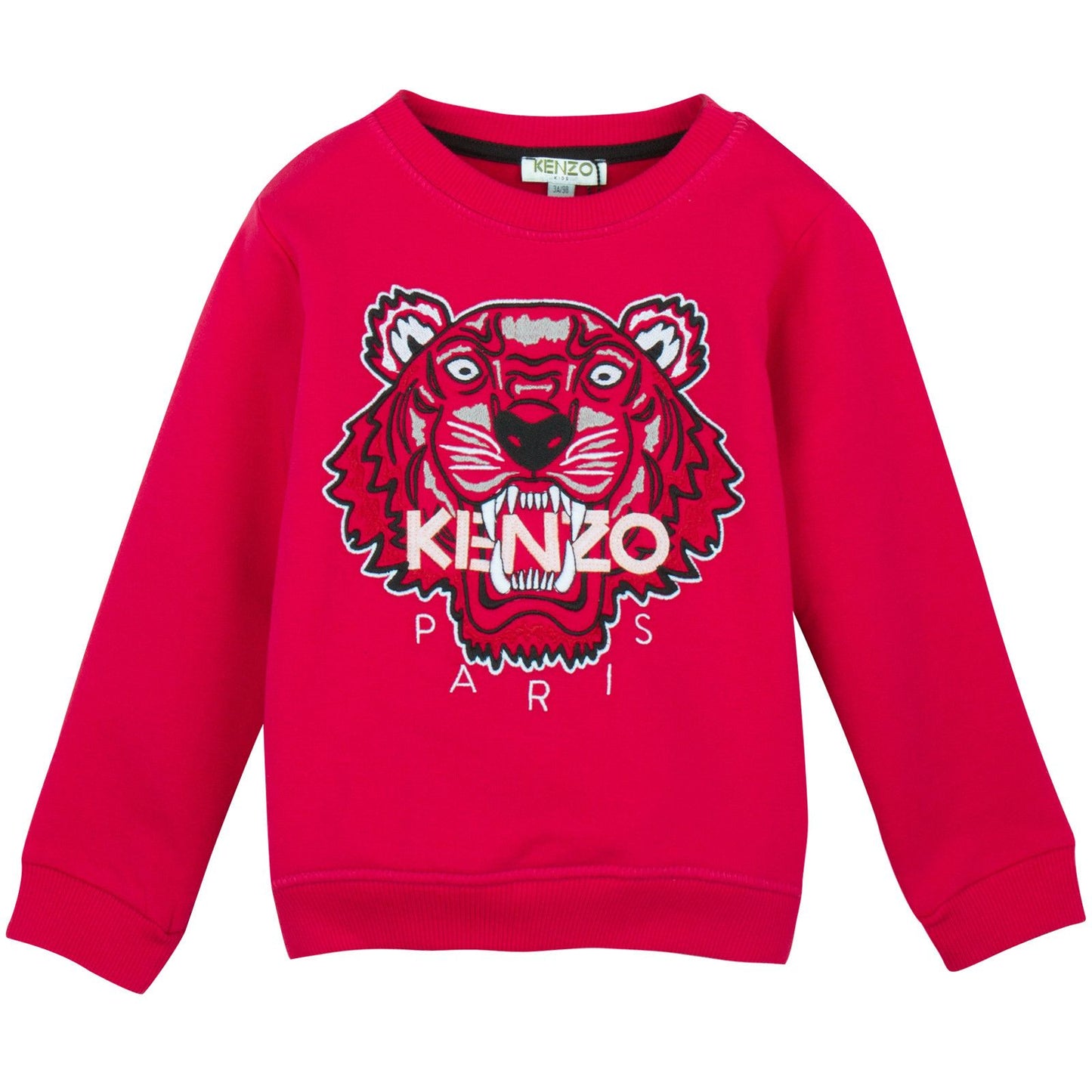 Boys Red Tiger Embroidered Sweatshirt