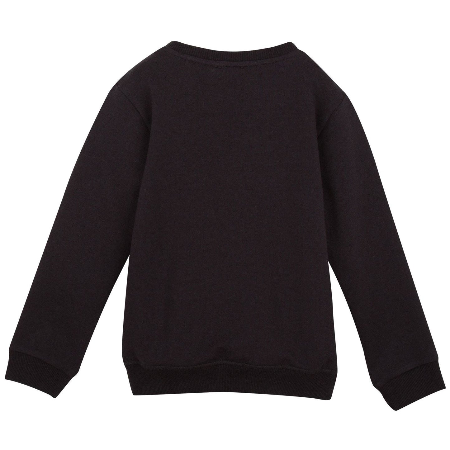 Boys Black Tiger Embroidered Jersey Sweatshirt