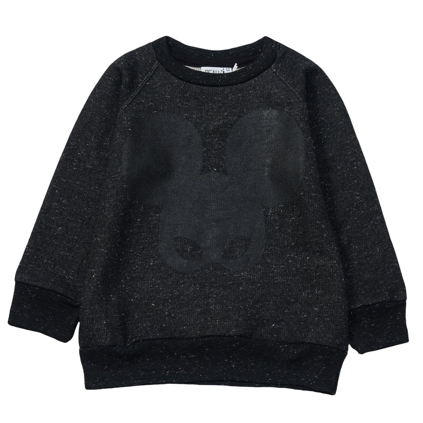Boys&Girls Black&Silver Fleck Mouse Masks Sweater