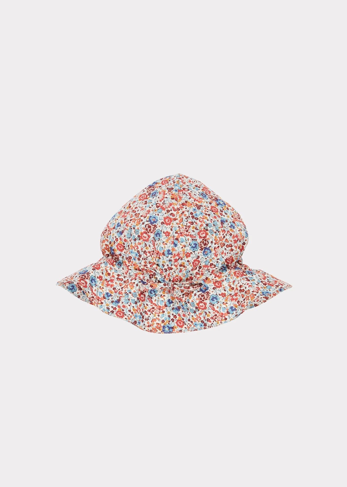 Baby Girls Red Flowers Sun Hat
