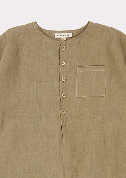 儿童深灰色衬衫