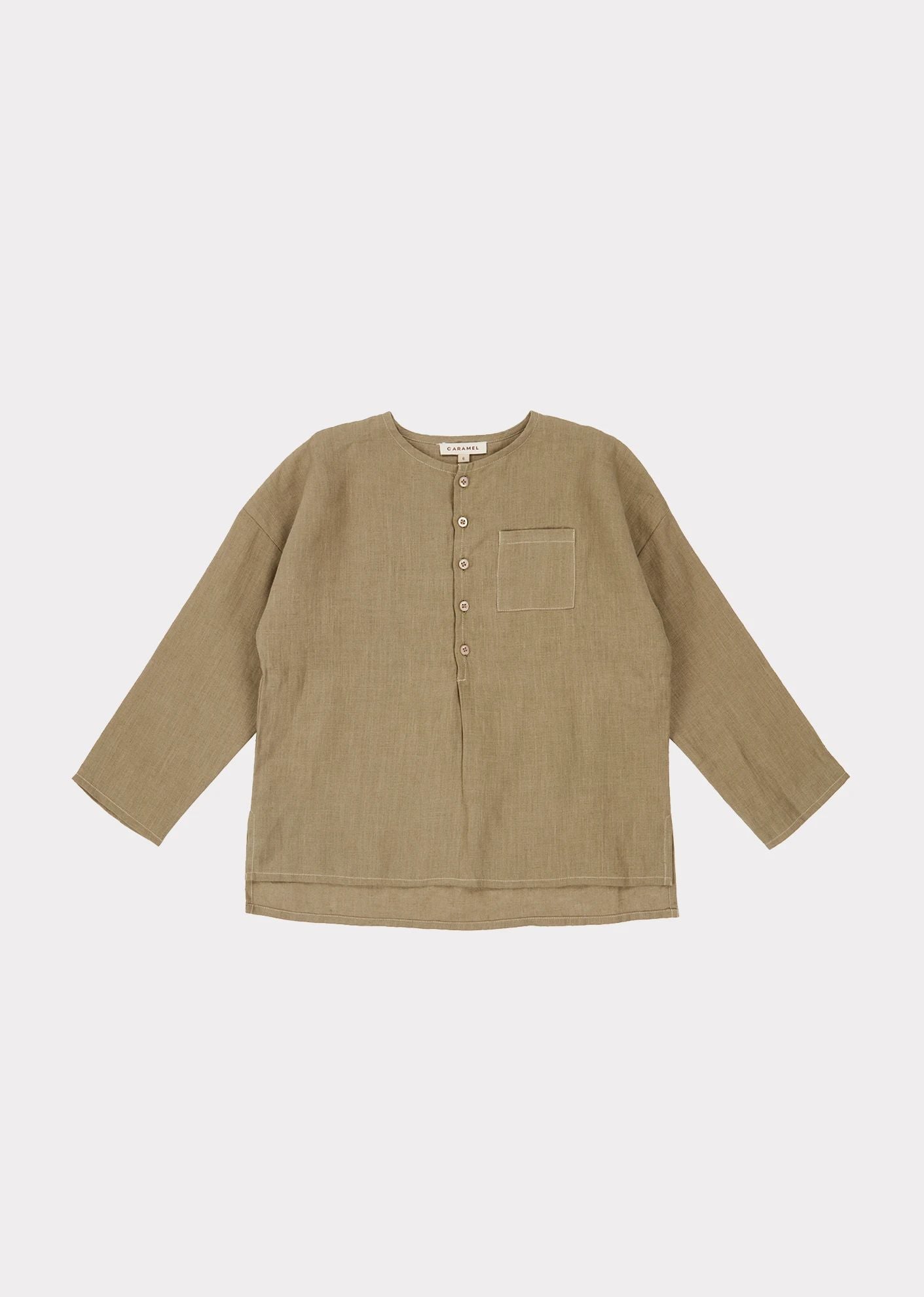 儿童深灰色衬衫