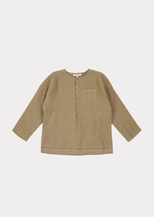 儿童深灰色衬衫