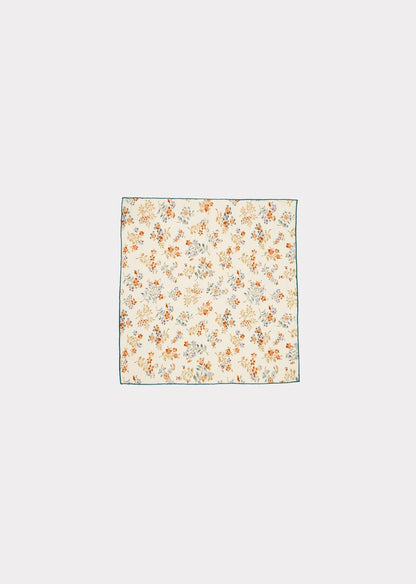 Girls Light Yellow Flower Scarf