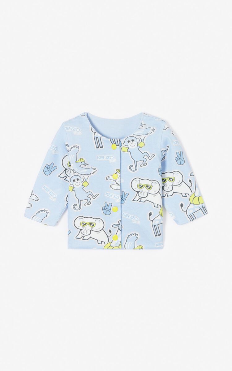 Baby Boys Blue Reversible Cardigan