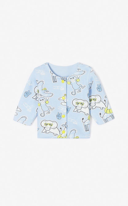 Baby Boys Blue Reversible Cardigan