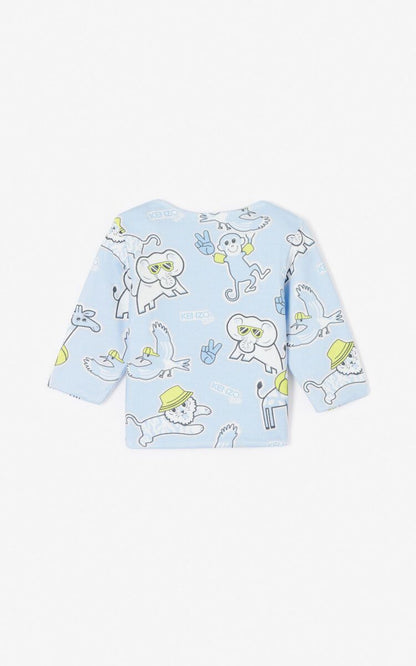 Baby Boys Blue Reversible Cardigan
