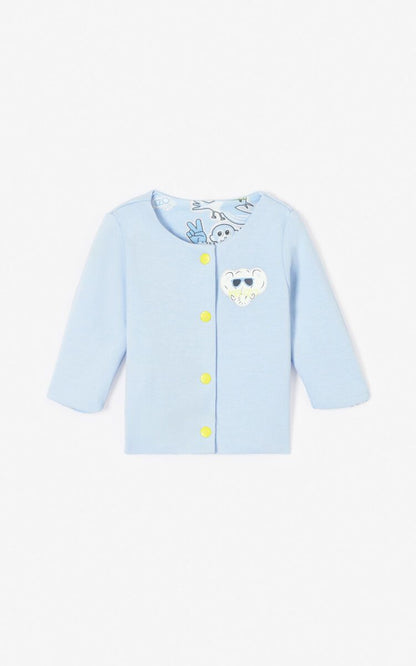 Baby Boys Blue Reversible Cardigan