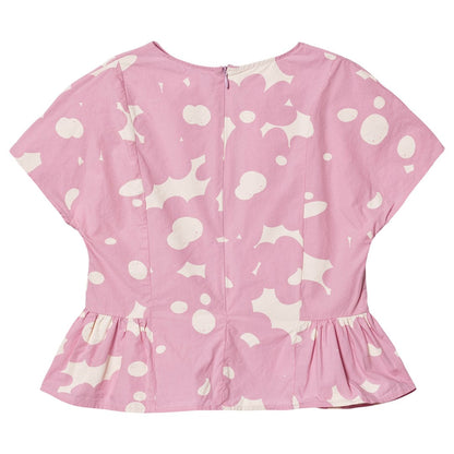 女童淡紫色棉上衣