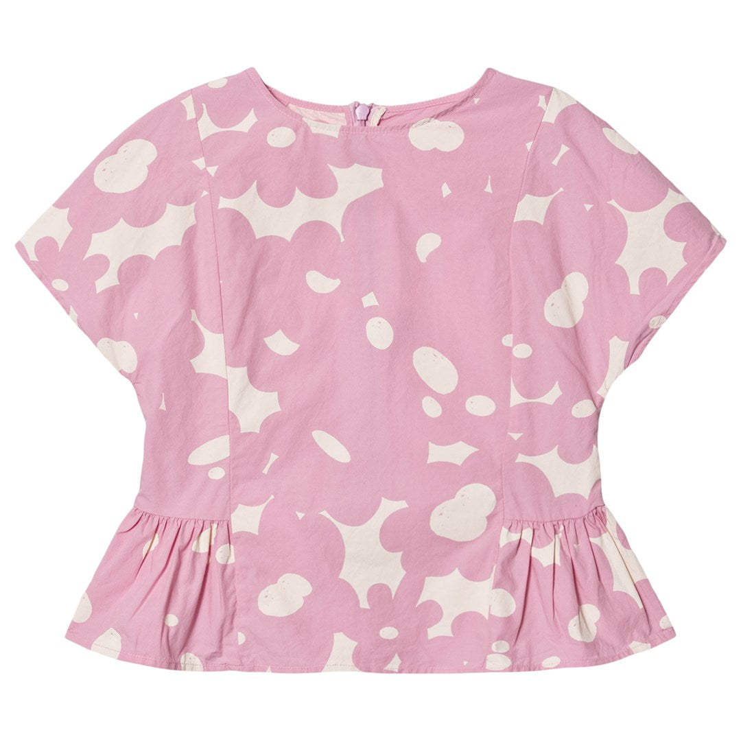 女童淡紫色棉上衣