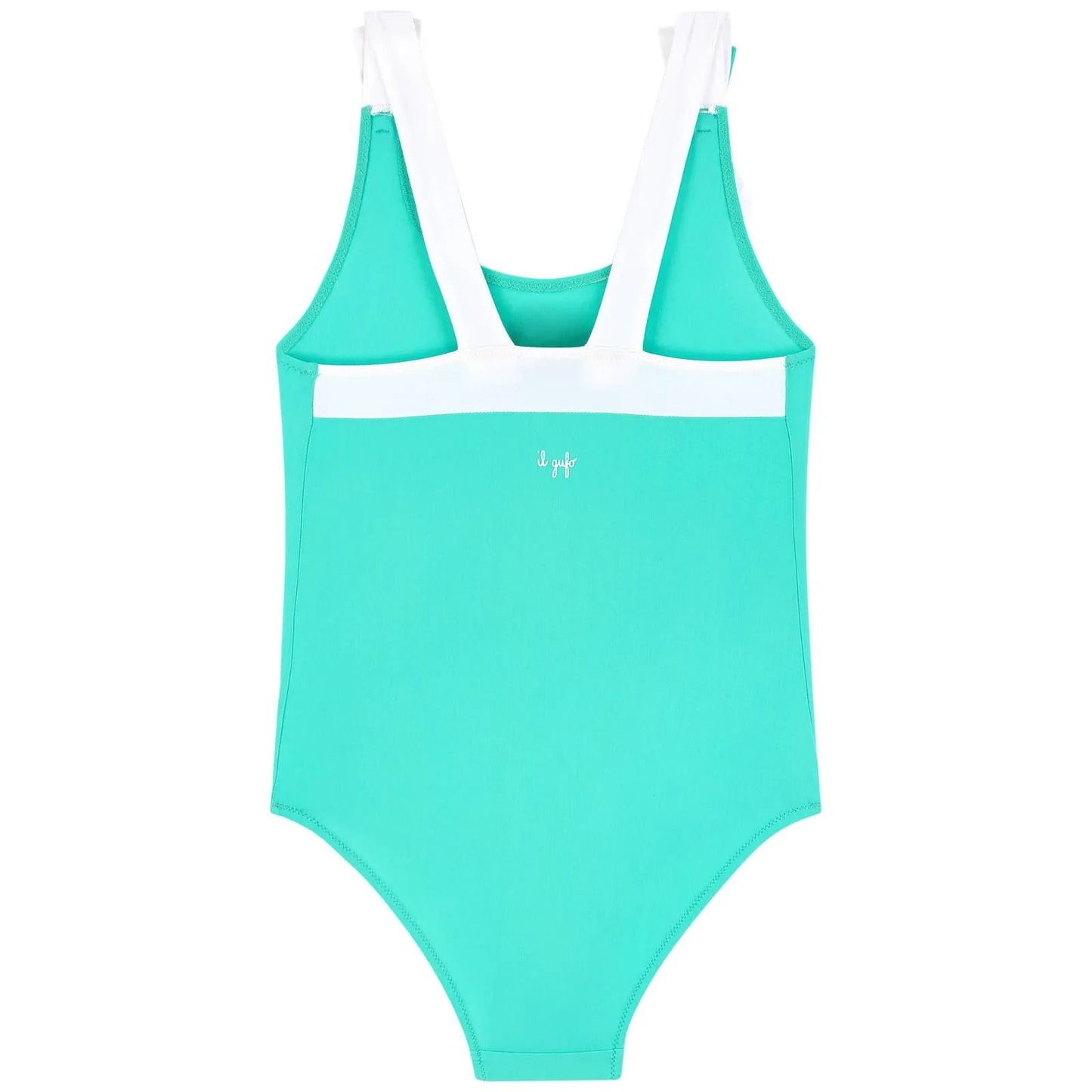 女童翠绿色泳装