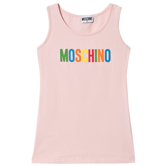 女童粉色Logo棉背心