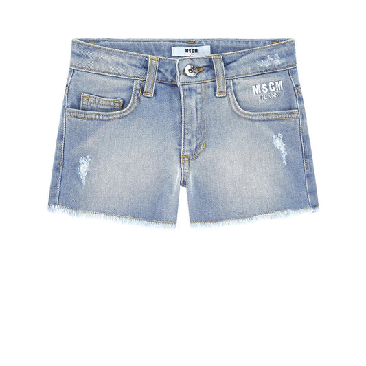Girls Blue Denim Shorts