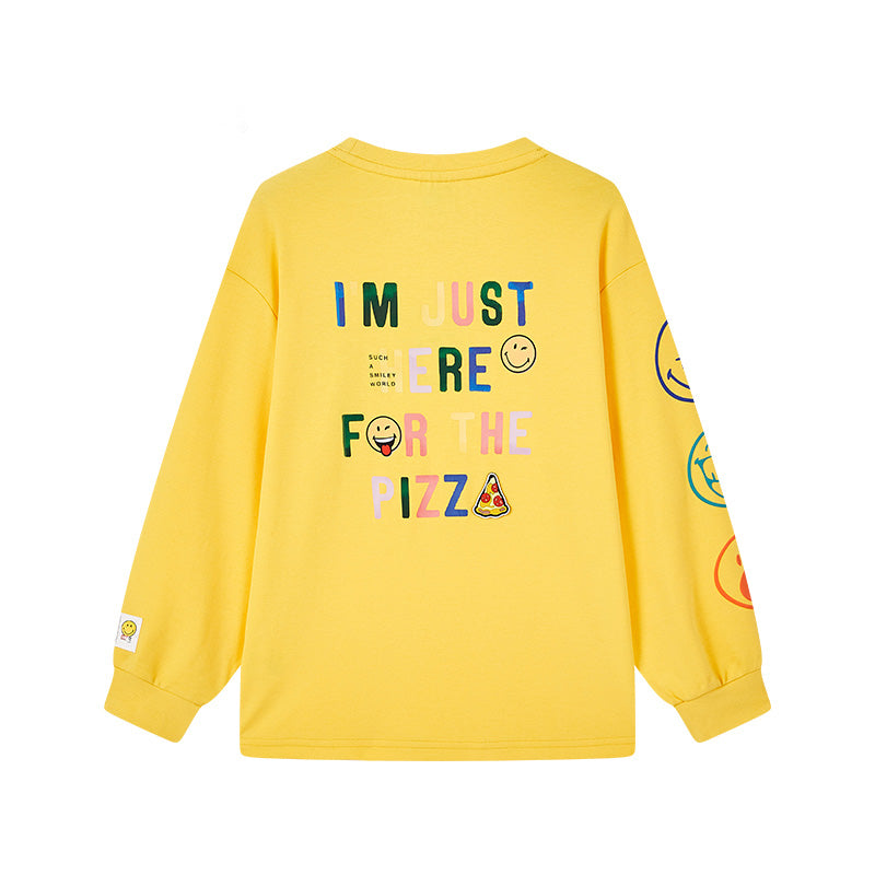 男童黄色长袖T恤