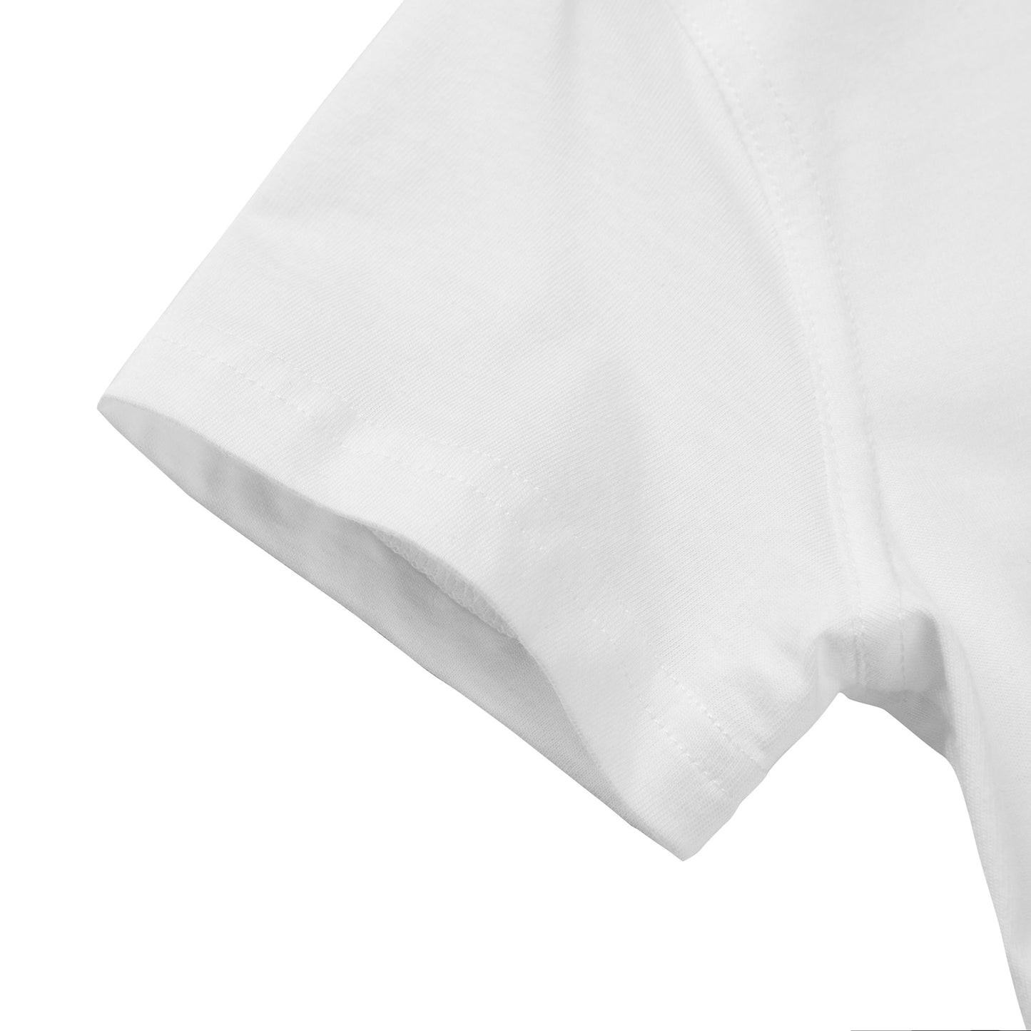 Girls White Cotton T-shirt