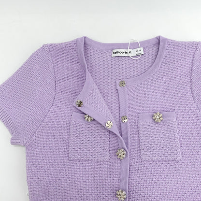 女童紫色连衣裙