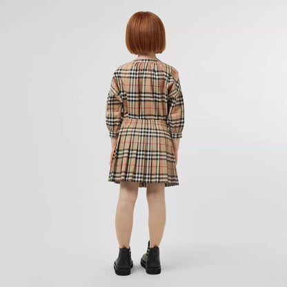 Girls Archive Beige Stripe Cotton Skirts