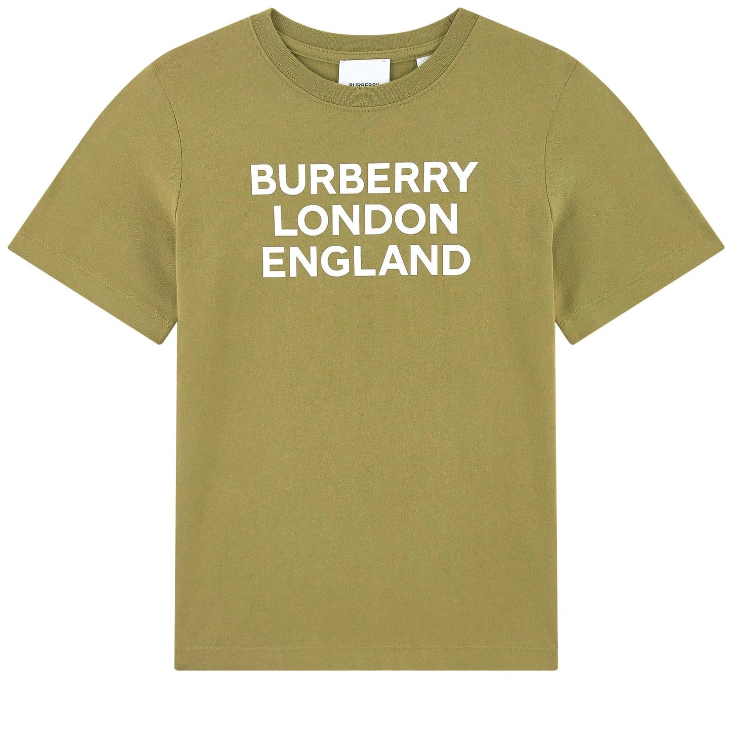 Boys Olive Cotton T-Shirt
