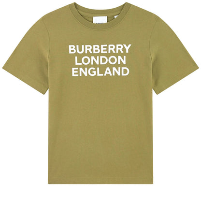 Boys Olive Cotton T-Shirt