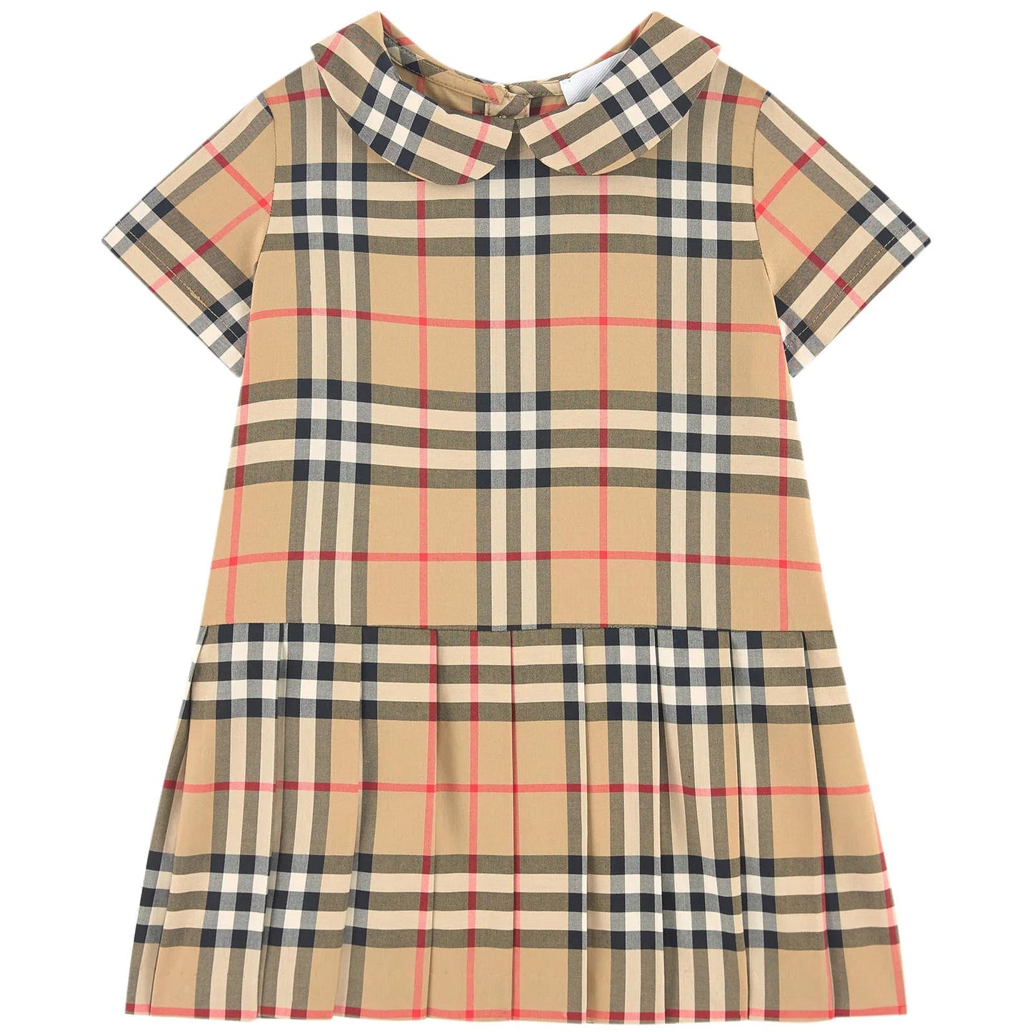 Baby Girls Archive Beige Cotton Dress