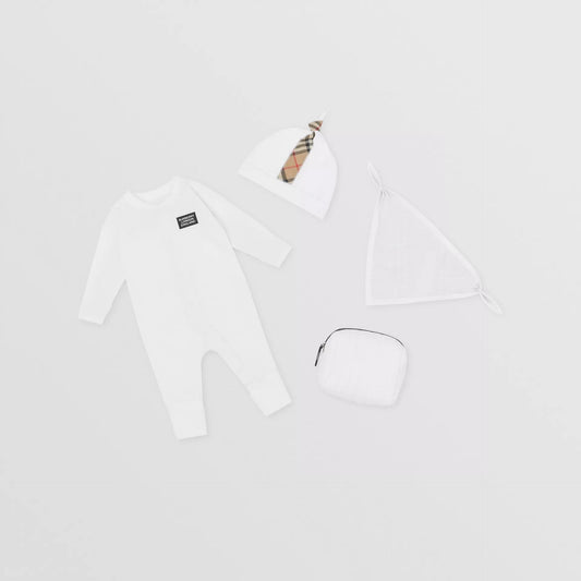 Baby Boys & Girls White Cotton Set
