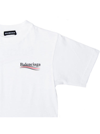 Boys & Girls White Logo Cotton T-Shirt