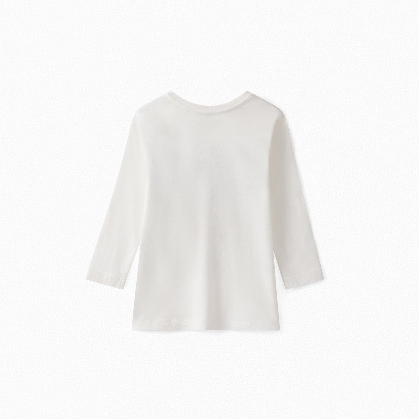 Baby Boys & Girls Off White Cotton T-Shirt