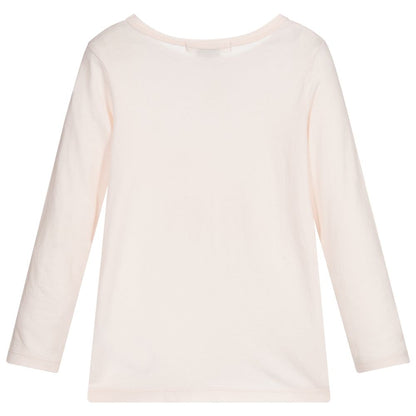Girls Pink Cotton T-Shirt
