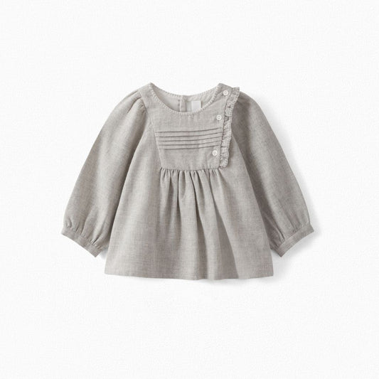 Baby Girls Light Grey Blouse