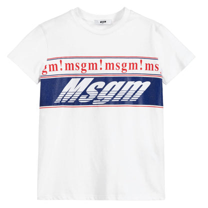 Boys White Cotton Jersey