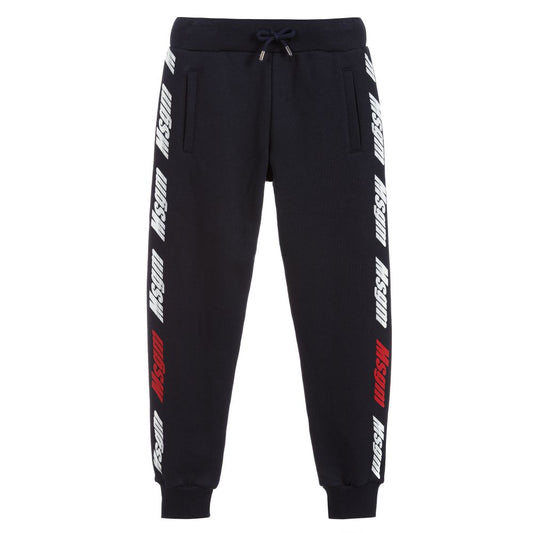 Boys Blue Cotton Sweatpants