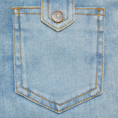 Girls Light Blue Denim Cotton Jeans