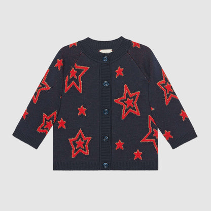 Girls Oltremare Stars Cardigan