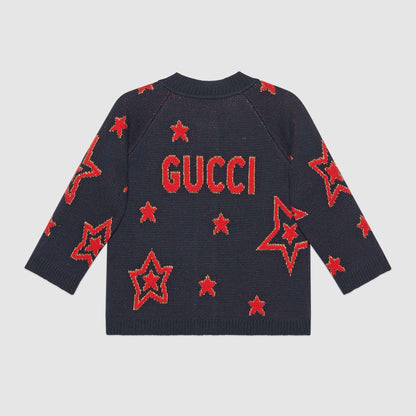 Girls Oltremare Stars Cardigan