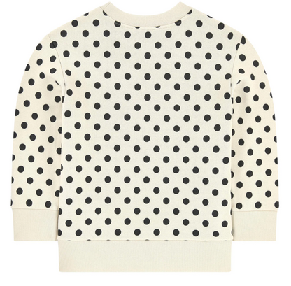Girls White Dots Gucci Cotton Sweatshirt