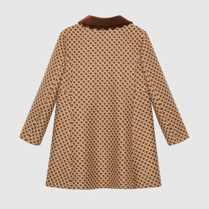 Girls Brown GG Coat