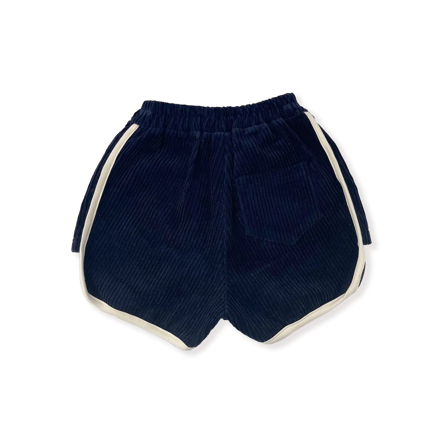 女童藏青色灯芯绒短裤
