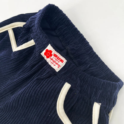 女童藏青色灯芯绒短裤