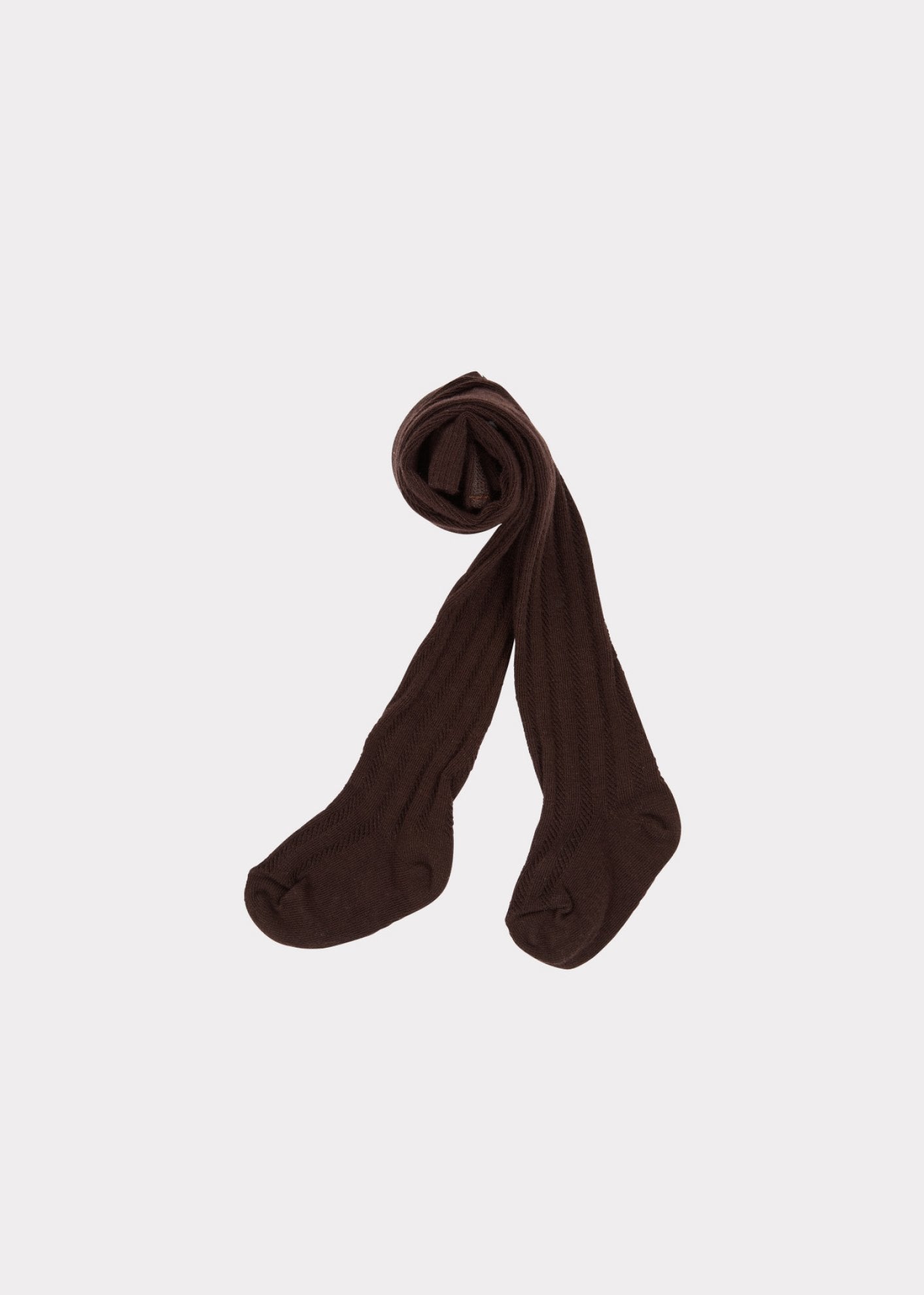 Baby Girls Dark Brown Cotton Tights