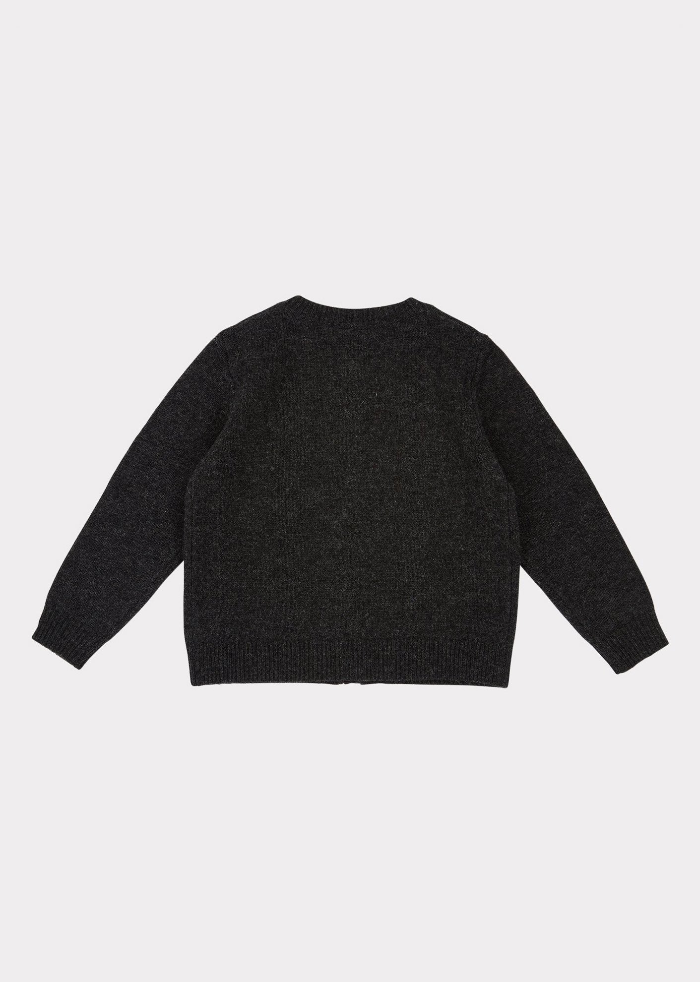 Boys & Girls Charcoal Wool Cardigan