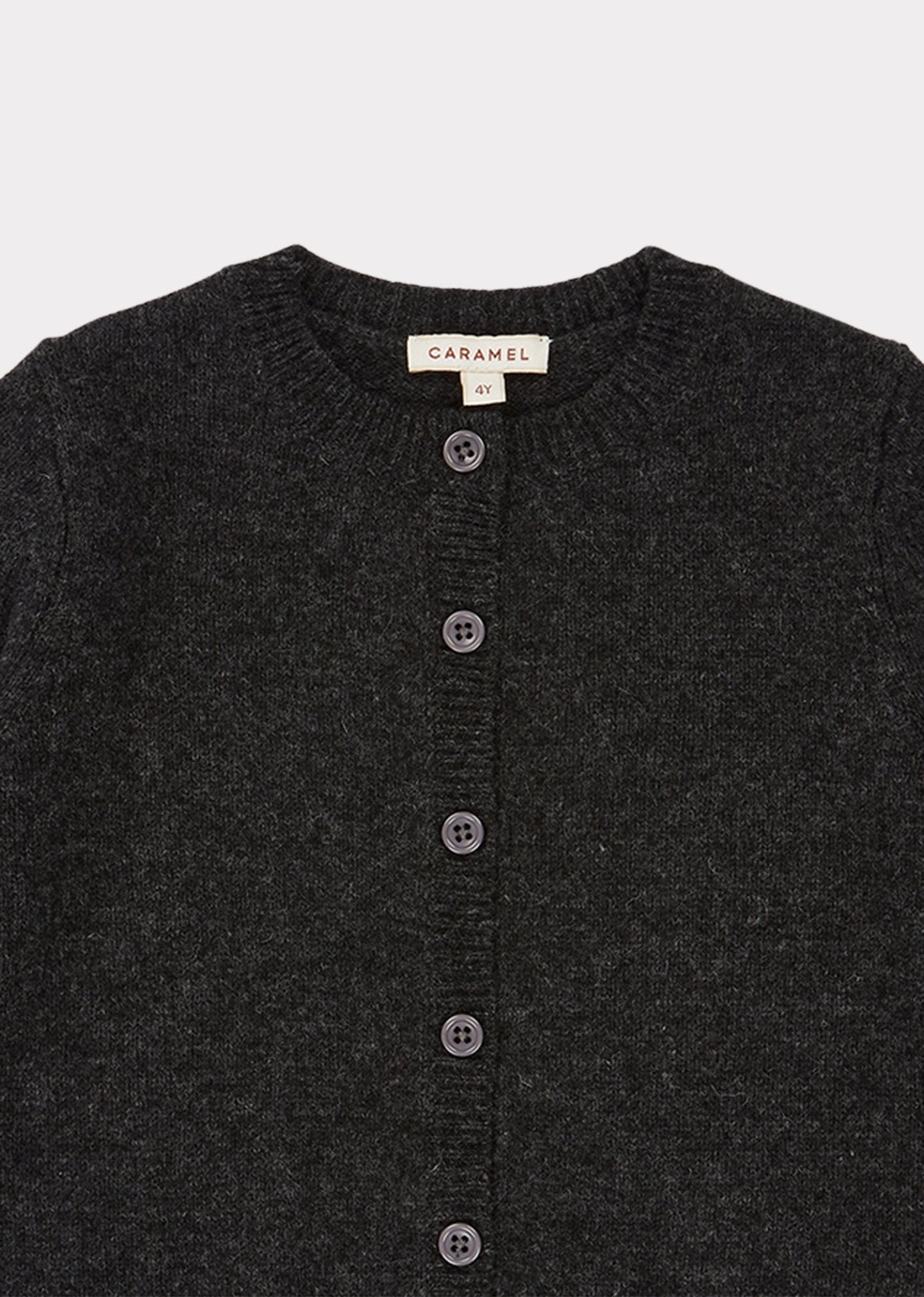 Boys & Girls Charcoal Wool Cardigan