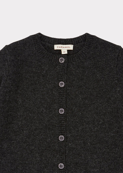 Boys & Girls Charcoal Wool Cardigan
