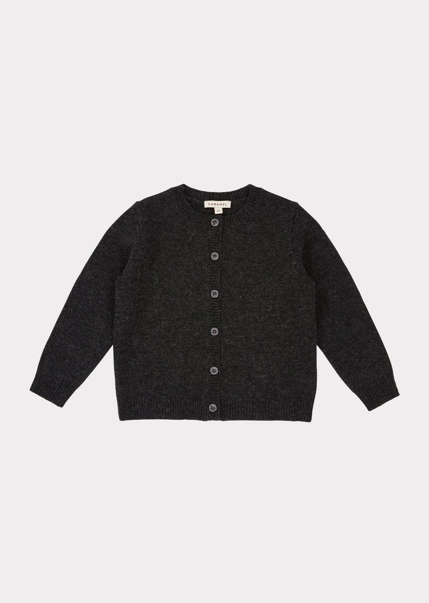 Boys & Girls Charcoal Wool Cardigan