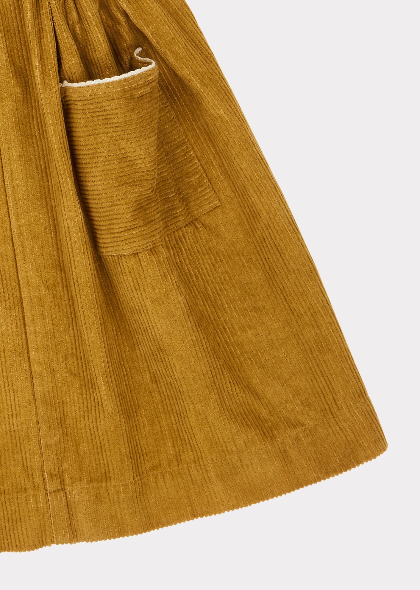 Girls Mustard Goose Pinafore