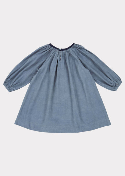 Girls Steel Blue Nightjar Dress